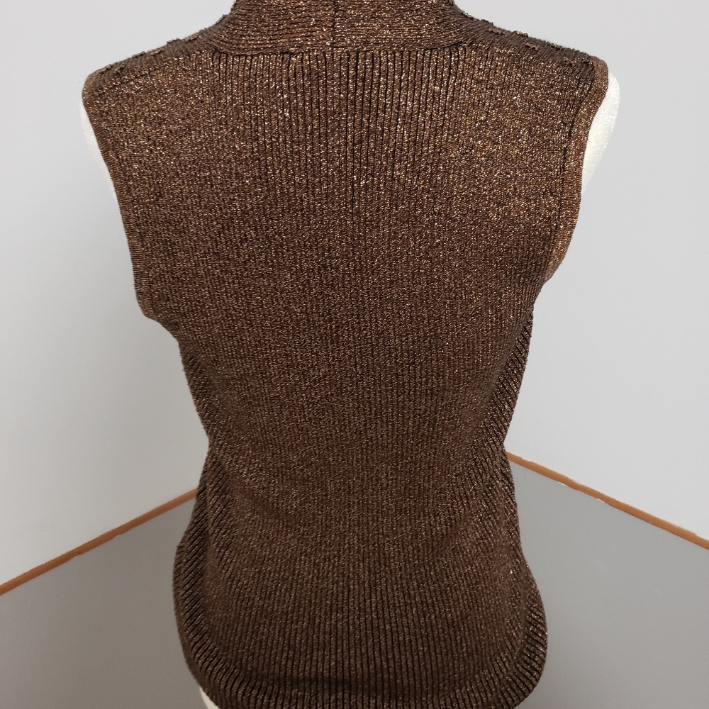 Cache Sparkly Copper Top Sz Large - image 3